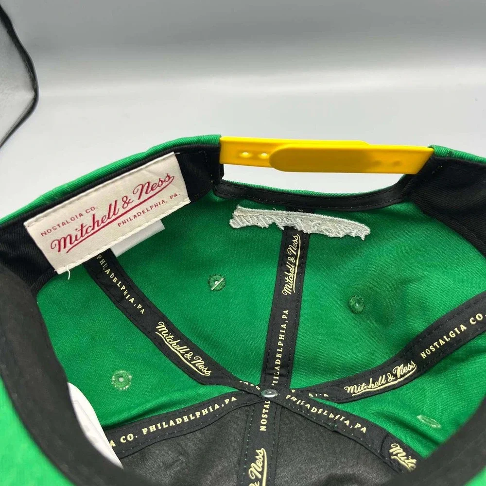 Seattle Supersonics‎ Hat Men Green Yellow Mitchell & Ness Snap Back Cap New